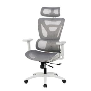 Cadeira Escritorio NR-17 Presidente BLM162 Nexo Blume Tela Mesh Branco Base Rodizio PU